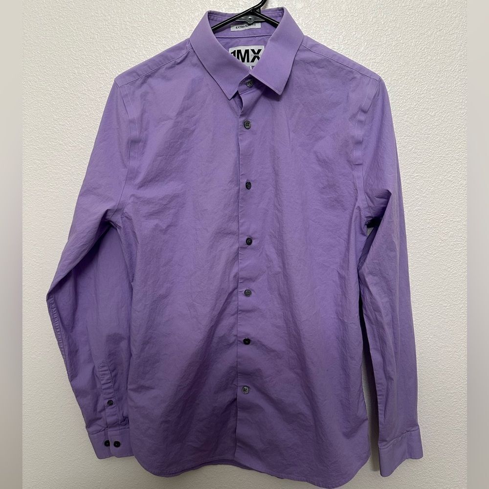 Express Men’s Purple Button Down Shirt